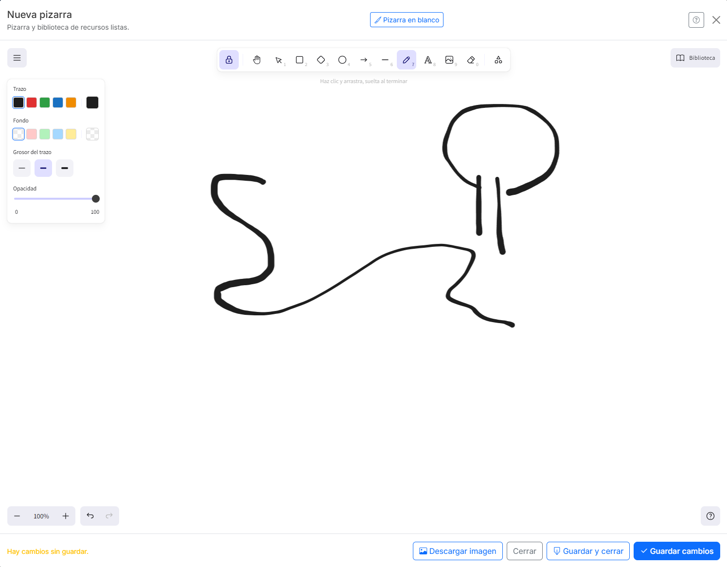 Pizarra integrada para dibujos y ejercicios en SimplyGest Praxis